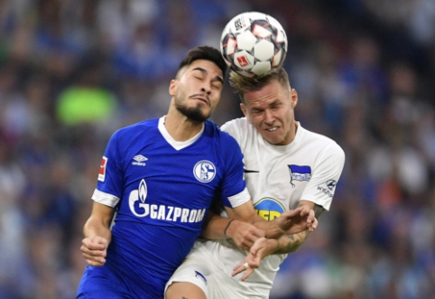 "Hertha" susitvarkė su "Schalke", "RB Leizpig" ir "Dusseldorf" pasidalino po tašką