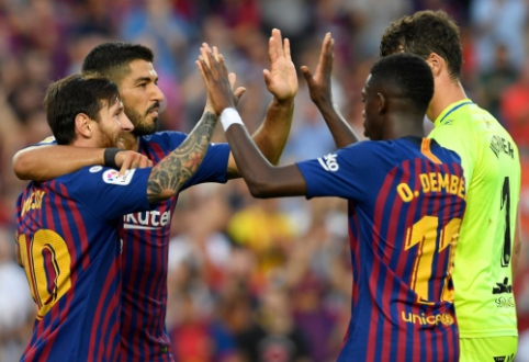 "Barcelona" namuose sutrypė mažiausią "La Liga" komandą, "Betis" laimėjo derbį