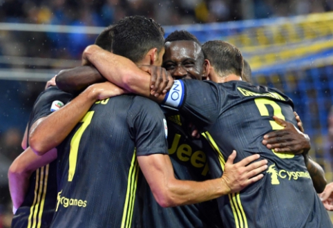 "Juventus" palaužė "Parma", "Inter" po pertraukos sutriuškino "Bologna"