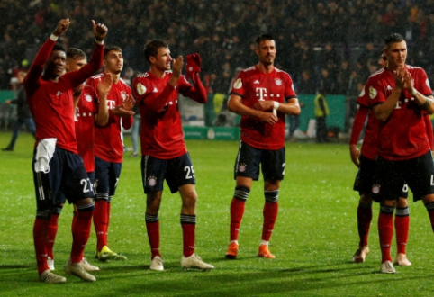 "Bayern" minimaliu skirtumu įveikė žemesnės lygos komandą