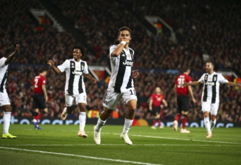 P. Dybalos įvartis nulėmė "Juventus" pergalę Mančesteryje, "Real" švaistė progas prieš čekus