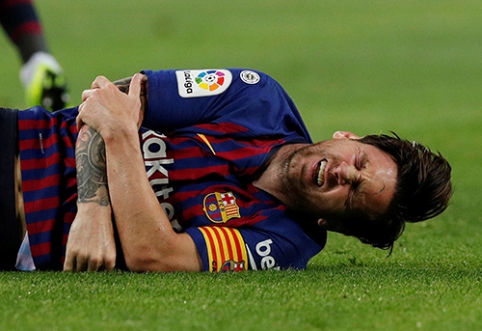 L. Messi dėl rankos lūžio nežais mažiausiai tris savaites