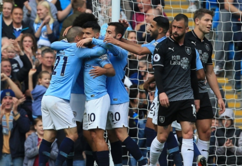 "Man City" namuose surengė įvarčių šou, "Tottenham" ir "Liverpool" turėjo sunkumų išvykoje