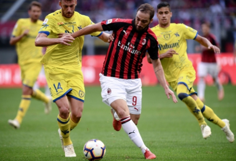 Įsibėgėjantis "Milan" nugalėjo ir "Chievo"