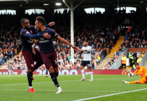 "Arsenal" pasiekė triuškinančią pergalę prieš "Fulham", "Chelsea" neturėjo sunkumų Sautamptone