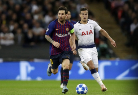 Su L. Messi aikštėje susidūręs "Tottenham" talentas: "Jis - visiška futbolo viršūnė"