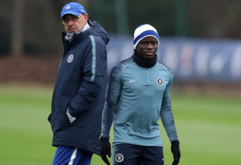 M. Sarri: "Kante nėra pakankamai techniškas, kad žaistų Jorginho pozicijoje"