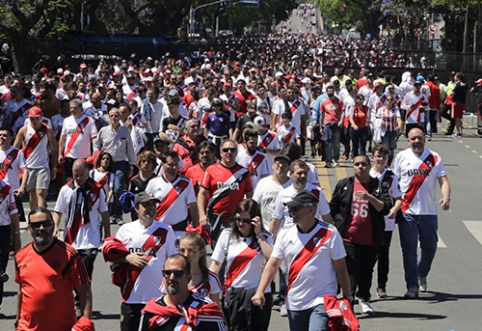 "River Plate" fanai prisivirė košės: priimtas griežtas sprendimas dėl finalo