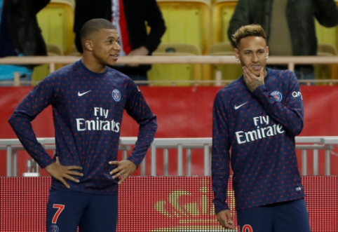 Neymaras ir K. Mbappe greičiausiai padės PSG ekipai žūtbūtinėje dvikovoje