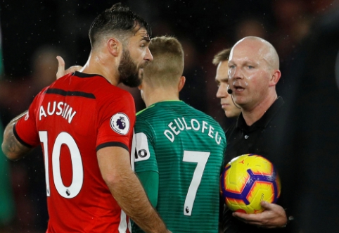 "Southampton" puolėjas po lygiųjų į šuns dienas išdėjo "Premier" lygą ir jos arbitrus