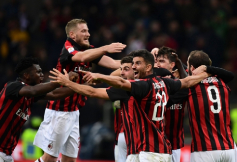 A. Romagnoli įvartis 97-ąją minutę padovanojo "Milan" pergalę