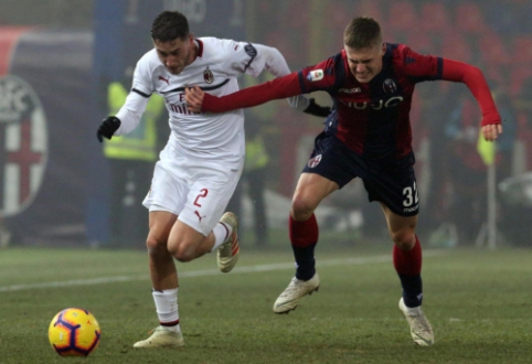 "Serie A": "AC Milan" prarado taškus Bolonijoje