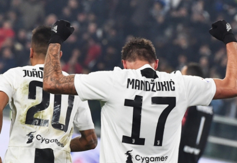 M. Mandzukičiaus įvartis nulėmė "Juventus" pergalę Italijos derbyje