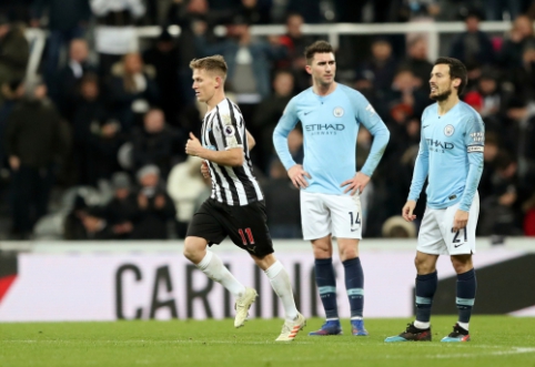 "Man City" suduotas smūgis Niukasle, "Man Utd" išsigelbėjo mače su "Burnley"
