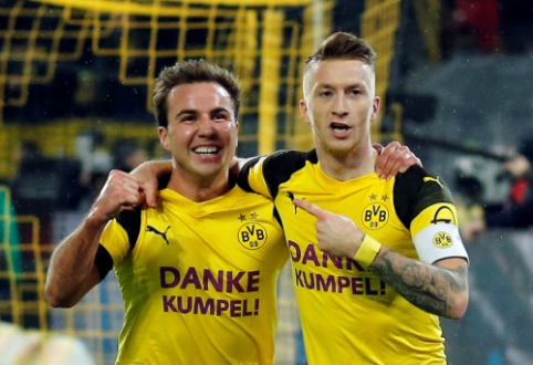 Dortmundo ekipa sutriuškino "Hannover" ekipą, Monchengladbacho ekipa išvargo pergalę prieš "Augsburg"