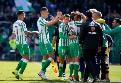 "Real Betis" mačo pabaigoje palaužė "Gironą", "Real Sociedad" pasiekė lygiąsias Madride