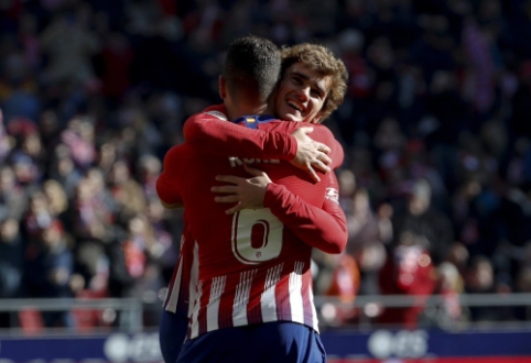 A. Griezmanno įvartis atnešė "Atletico" komandai pergalę, "Sevilla" krito prieš Bilbao