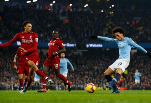 Intriga grįžta: "Man City" įveikė pirmą kartą šiame sezone suklydusį "Liverpool"