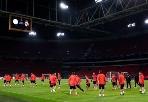"Ajax" fanai naktį bandė sudrumsti Madrido "Real" žaidėjų ramybę