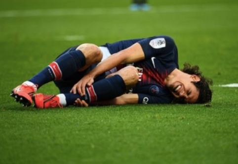 Susirūpinimas PSG stovykloje: E. Cavani buvo pakeistas dėl traumos