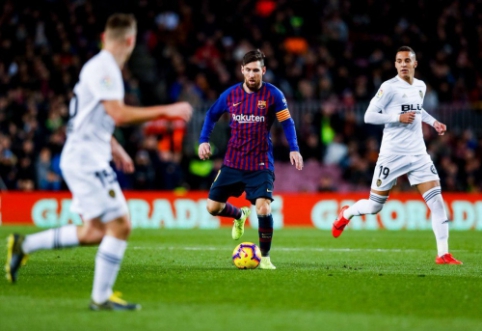 L. Messi išgelbėjo "Barcą" nuo pralaimėjimo "Valencia" komandai