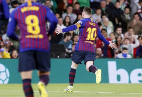 "Barcelona" vizitas Sevilijoje pažymėtas įspūdingu L. Messi "hat-tricku"