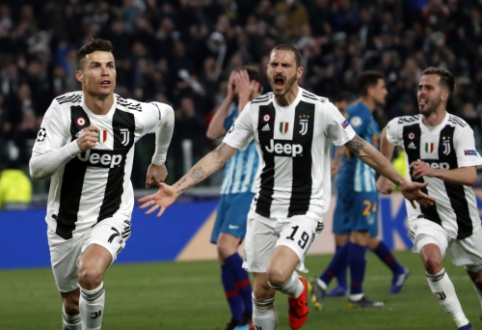 C. Ronaldo įkvėptas "Juventus" eliminavo "Atletico", "Man City" sudaužė "Schalke"