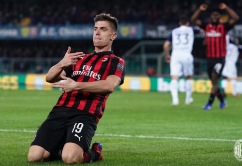 "Serie A": K. Piateko įvartis padovanojo pergalę "AC Milan" ekipai