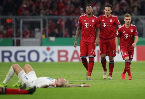 Vokietijos taurėje - devynių įvarčių fiesta pasibaigusi "Bayern" pergale, į pusfinalį taip pat žengė "Werder"