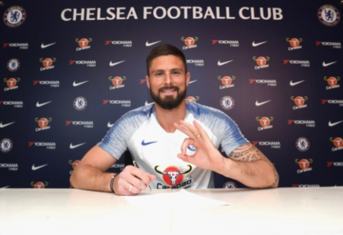 O. Giroud pasirašė naują kontraktą su "Chelsea"