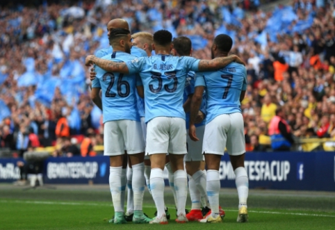 Į Anglijos futbolo istoriją įsirašęs "Man City" – FA taurės nugalėtojas