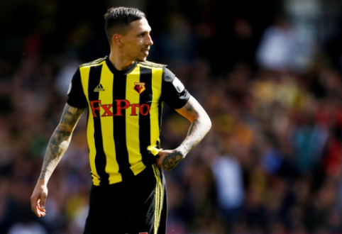 Džiugios naujienos "Watford" ekipai: J. Holebui anuliuota raudona kortelė