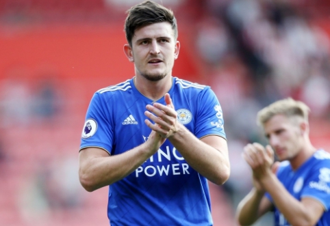 "Leicester" atmetė 78 mln. eurų vertės "Man Utd" pasiūlymą už H. Maguire'ą