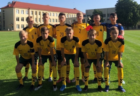 UEFA turnyrą U-15 rinktinė baigė baisiu pralaimėjimu