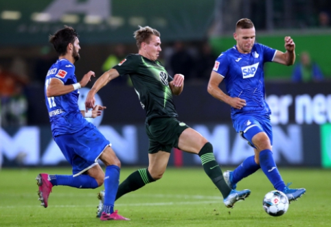 "Wolfsburg" ir "Hoffenheim" pasidalino po tašką
