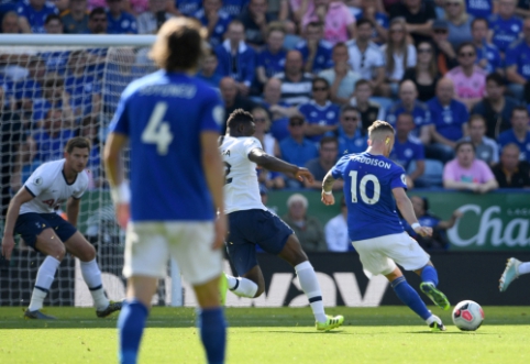 J. Maddisonas fantastišku smūgiu išplėšė pergalę prieš "Tottenham"