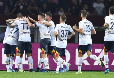 "Lecce" išvykoje netikėtai įveikė "Torino" ekipą