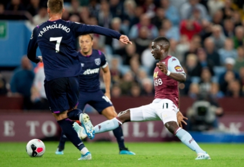 "Aston Villa" ir "West Ham" dvikovoje – nulinės lygiosios