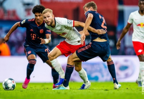 Pirmuosius taškus praradusi "RB Leipzig" ekipa sužaidė lygiosiomis su "Bayern"