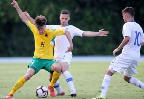 U-21 rinktinė tik mačo pabaigoje pralaimėjo graikams