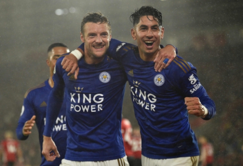 "Leicester" puolimo mašina sutraiškė "Southampton" futbolininkus 