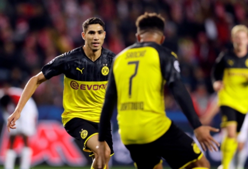 A. Hakimi dublis atvedė į pergalę BVB, "Napoli" neįveikė "Genk"