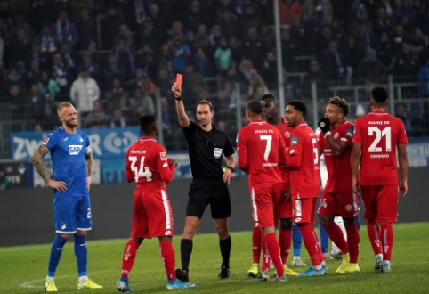 Mažumoje likusi "Mainz" ekipa sutriuškino "Hoffenheim"