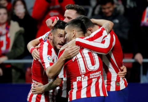 "Atletico" grįžo į pergalių kelią Ispanijos pirmenybėse