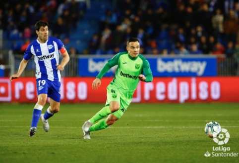 "Alaves" rungtynių pabaigoje atėmė taškus iš "Leganes" 