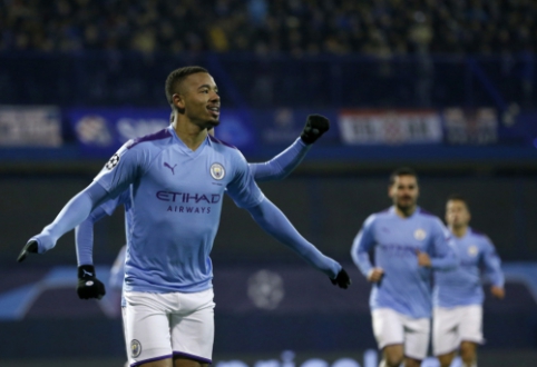 ČL: G. Jesusas atvedė "Man City" į pergalę, "Atalanta" įšoko į aštuntfinalio traukinį