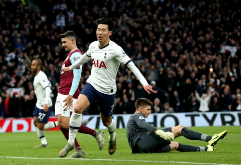 "Tottenham" surengė įvarčių fiestą mače su "Burnley", "Liverpool" ir toliau nesustabdomas