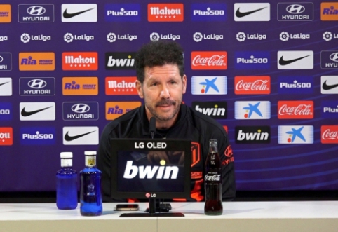 Svarbų mūšį su "Barcelona" pasitinkantis D. Simeone: "Felixas žais nuo pirmų minučių"