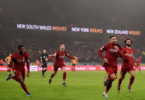 Nepalaužiami: "Liverpool" vėl išplėšė pergalę rungtynių pabaigoje
