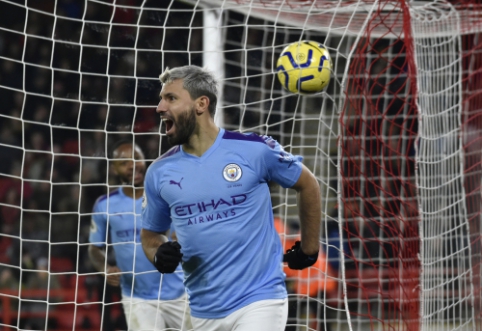 S. Aguero išgelbėjo "Man City" kailį, "Newcastle" išplėšė fantastiškas lygiąsias